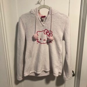 Hello Kitty Fleece Pullover Sweater with Hood